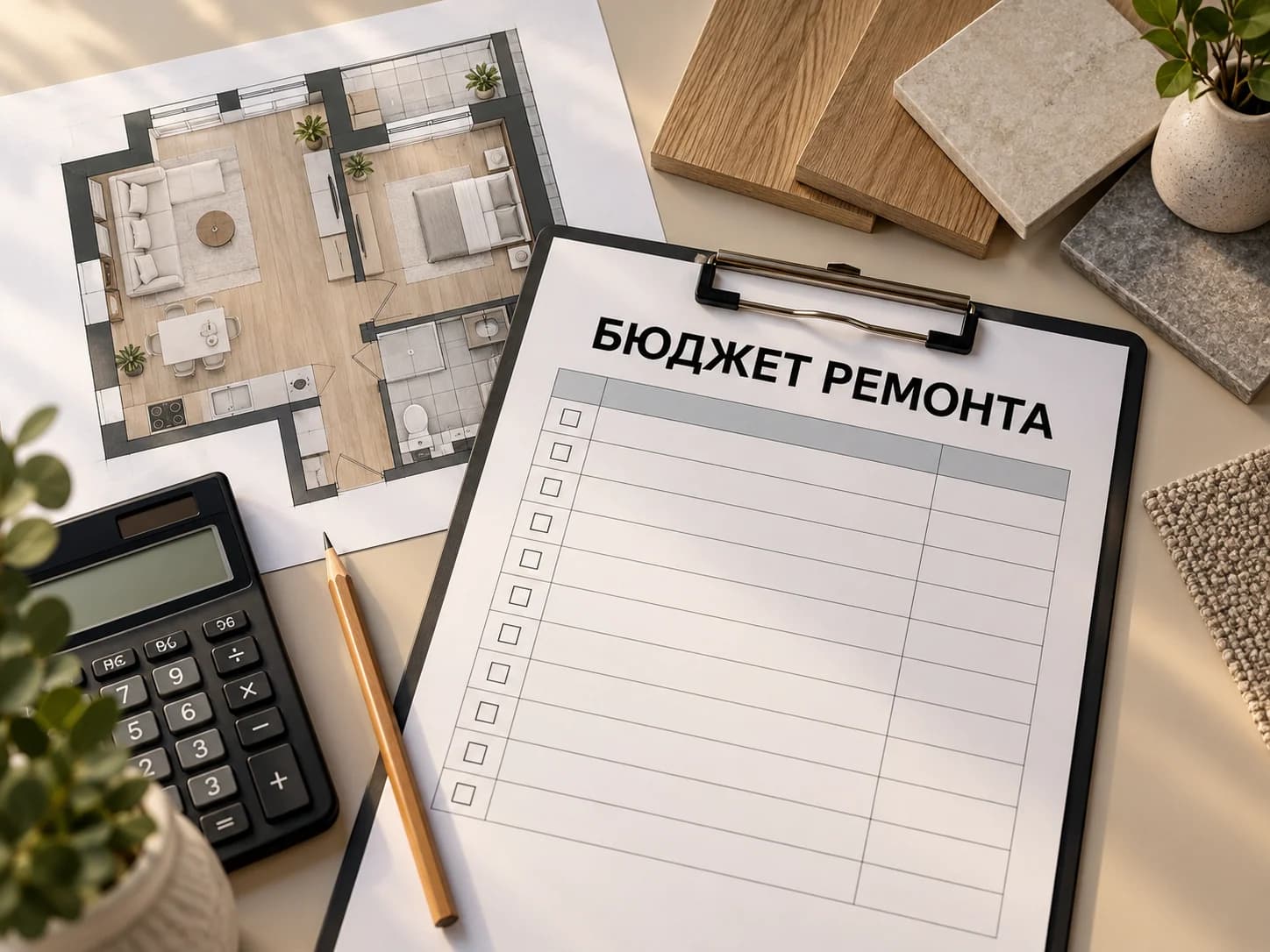 Иллюстрация: Стоимость ремонта в ЖК «Самолёт» в 2026 году: из чего складывается